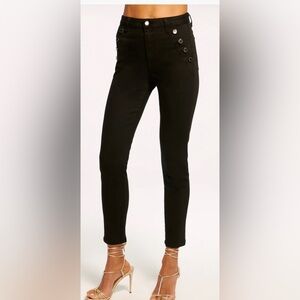 Ramy Brook Helena High Rise Black Skinny Jeans 24